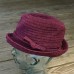 's Mulberry Purple Chenille Soft Crushable Foldable Bucket Cloche Hat M  eb-21113798
